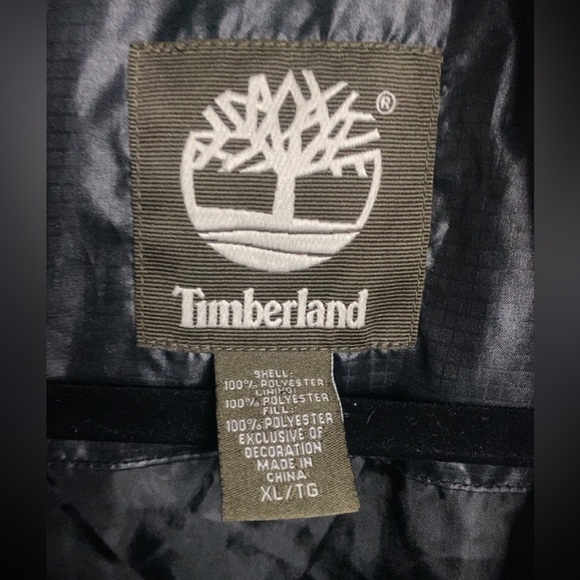 Men’s Black Size XL Timberland Light Weight Quilted Puffer Jacket - Picture 5 of 6